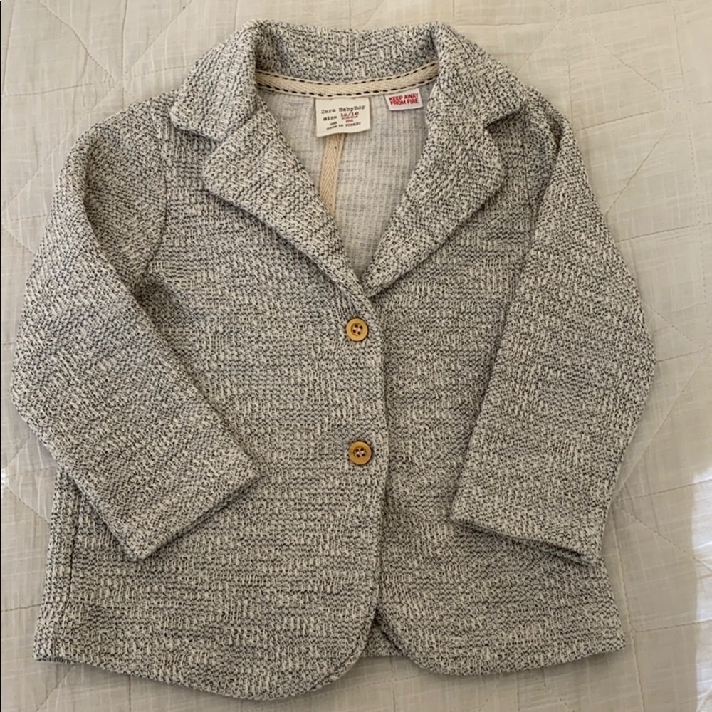 NWOT Zara Baby Boy Knit Blazer
